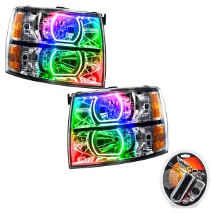 Chevrolet Silverado Headlight Assembly - ORACLE Lighting - SMD, Square Style, ColorSHIFT - `07-`13